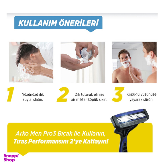 فوم اصلاح آرکو من مدل Anti irritation حجم 200 میلی لیتر