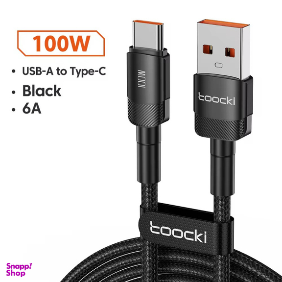 کابل تبدیل USB به Type-C توکی مدل 100W TQ-X12 طول 2 متر
