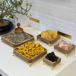 ست سرو 5 تکه مدل مربع پایه دار کد 116