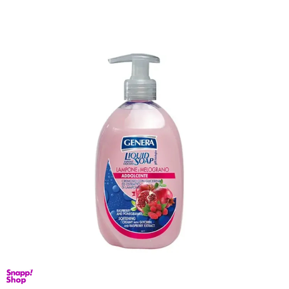 مایع دستشویی جنرا مدل Addolcente رایحه انار و رزبری حجم 500 میلی لیتر