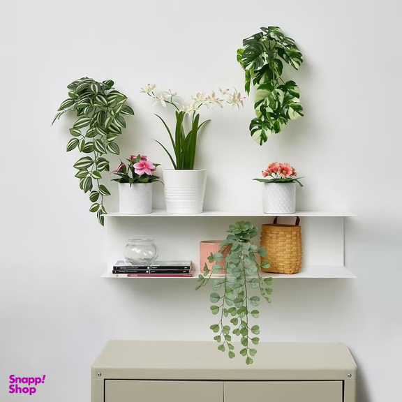 گلدان ایکیا مدل FEJKA کد 43806 به همراه گل مصنوعی