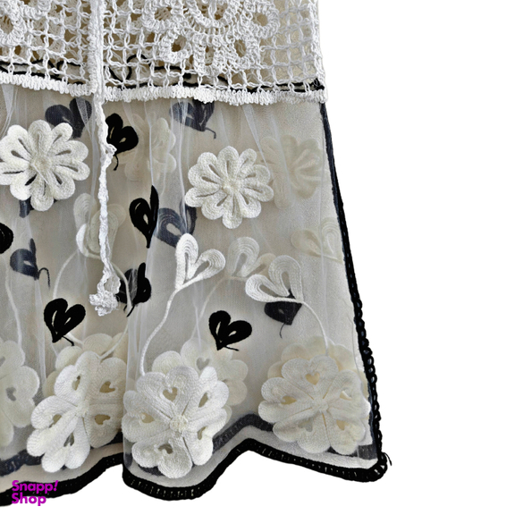 تاپ زنانه مدل دانتل پرو 1 رنگ سفید