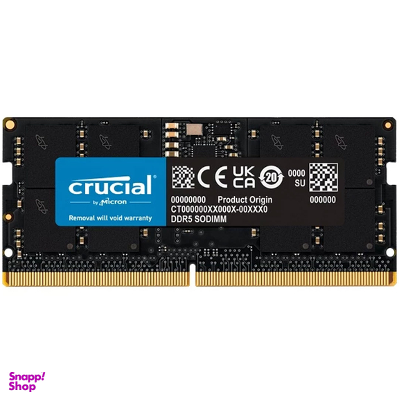 رم لپ تاپ DDR5 تک کاناله 4800 مگاهرتز CL40 کروشیال مدل CT16 ظرفیت 16 گیگابایت
