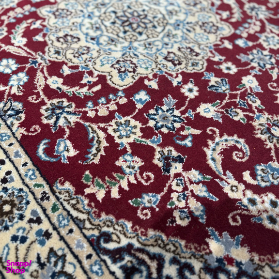 فرش دستبافت طرح نائین کل ابریشم
