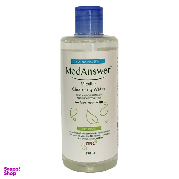 محلول پاک کننده آرایش صورت مدانسر مدل میسلار واتر حجم 275 میلی لیتر