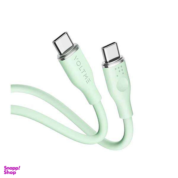 کابل شارژ Type-C ولتمی مدل Powerlink Moss Liquid Silicon طول 1 متر