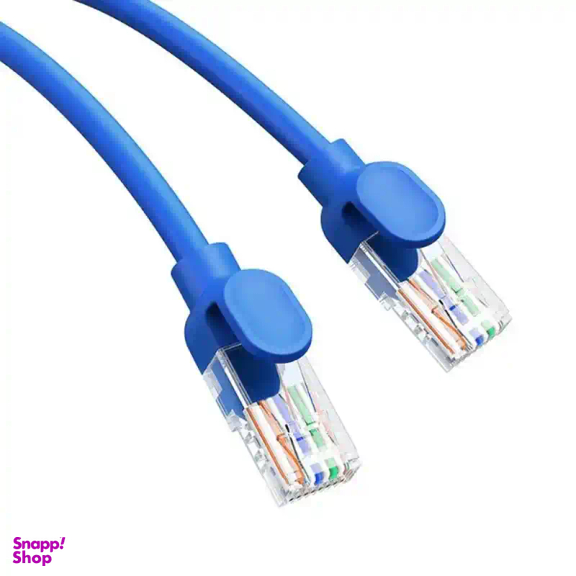 کابل شبکه باسئوس مدل Round RJ45 Cat6 طول 50 سانتی‌ متر