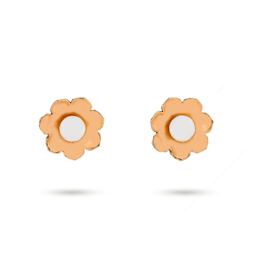 گوشواره طلا 18 عیار زنانه میلی گالری مدل میخی مرواریدی کد MT1238