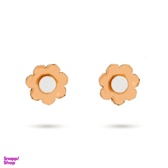 گوشواره طلا 18 عیار زنانه میلی گالری مدل میخی مرواریدی کد MT1238