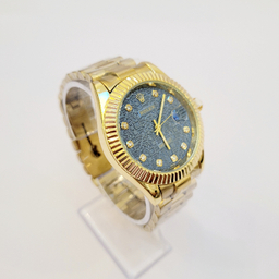 ساعت مچی عقربه ای طرح رولکس مدل دیت جاست کد 1009