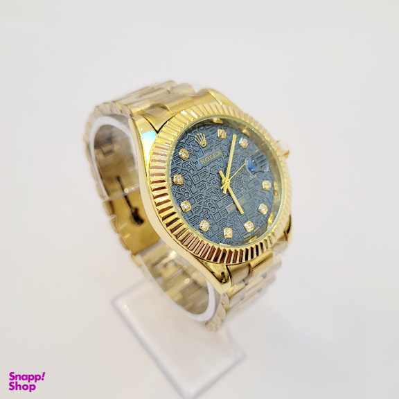 ساعت مچی عقربه ای طرح رولکس مدل دیت جاست کد 1009