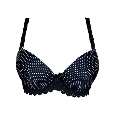 سوتین زنانه فنردار نیم جک کد 20191 رنگ مشکی