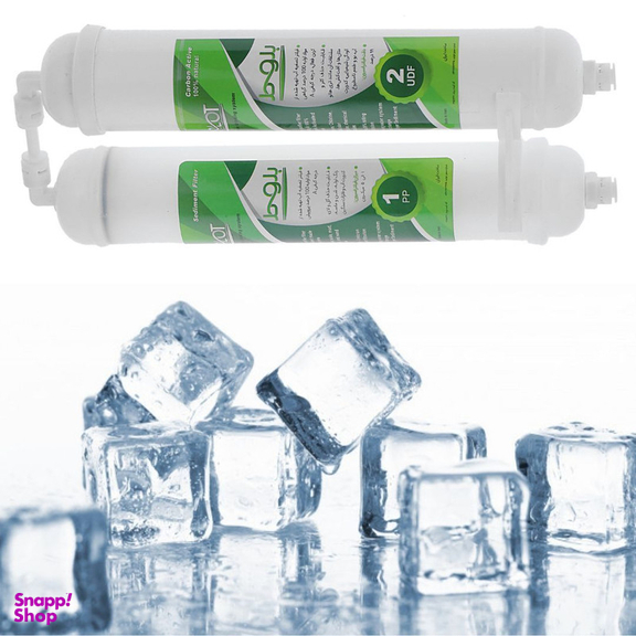فیلتر تصفیه آب یخچال و فریزر بلوط مدل الیافی و کربن گیاهی BL 2500 G مجموعه 2 عددی