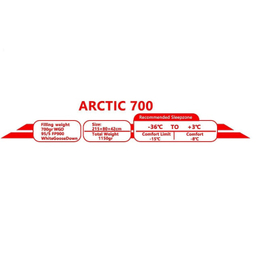 کيسه خواب پر 36- درجه پکینیو مدل ARCTIC 700