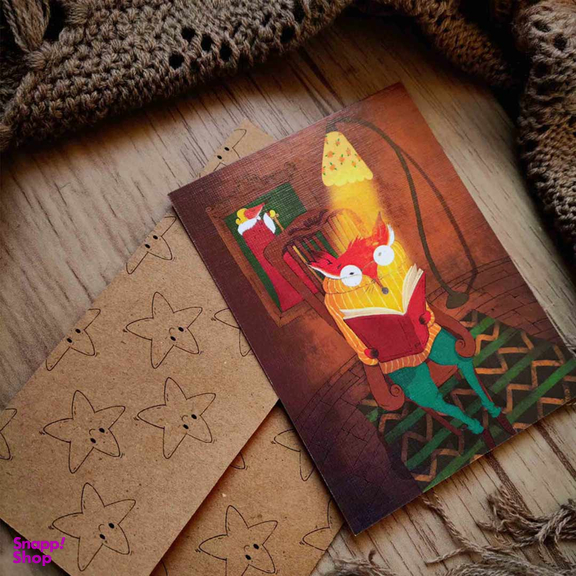کارت پستال مدل آقای روباه