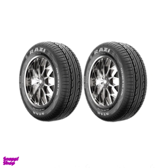 لاستیک خودرو رازی مدل RG400 سایز 165/65/13 دو حلقه