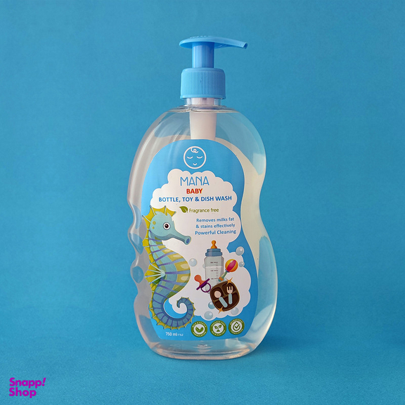 مایع شوینده و ضدعفونی کننده شیشه شیر مانا مدل پمپی حجم 750 میلی لیتر