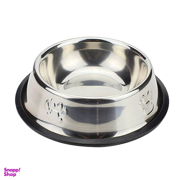 ظرف آب و غذای حیوانات مدل استیل طرح پنجه