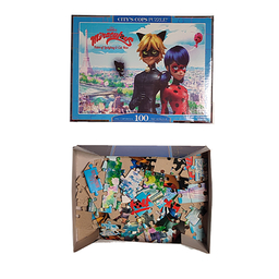 پازل 100 قطعه فنسی طرح دختر کفشدوزکی