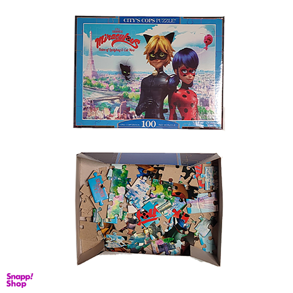 پازل 100 قطعه فنسی طرح دختر کفشدوزکی