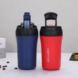 ماگ سفری مدل دو قفله coffee گنجایش 0.4 لیتر