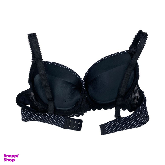 سوتین زنانه فنردار نیم جک کد 20191 رنگ مشکی