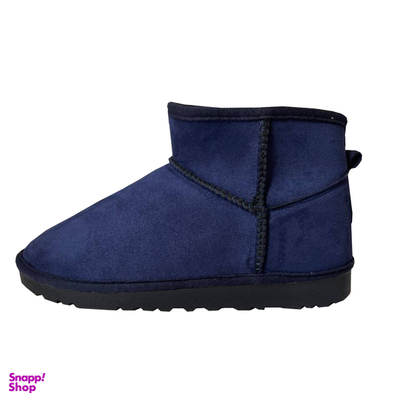 نیم بوت زنانه طرح آگ رنگ سرمه ای