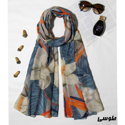 شال زنانه طرح پرنده بهشتی کد ANA1410