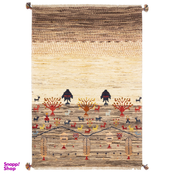 گبه دستباف سی پرشیا کد 122132 سایز 147x100 سانتی متر