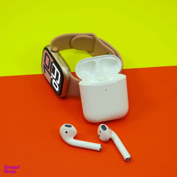 ساعت هوشمند ورنا مدل W46 Max به همراه هندزفری بی سیم طرح اپل مدل Airpod