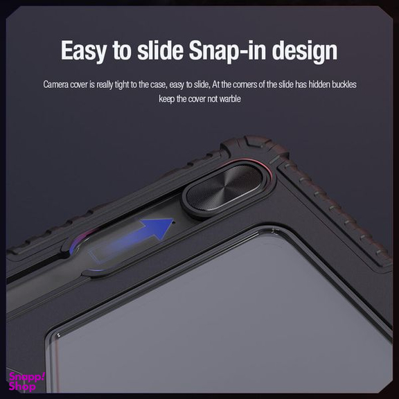 کیف کلاسوری نیلکین مدل Camshield Bumper Flip Folding مناسب تبلت سامسونگ Galaxy Tab S9 Fe Plus