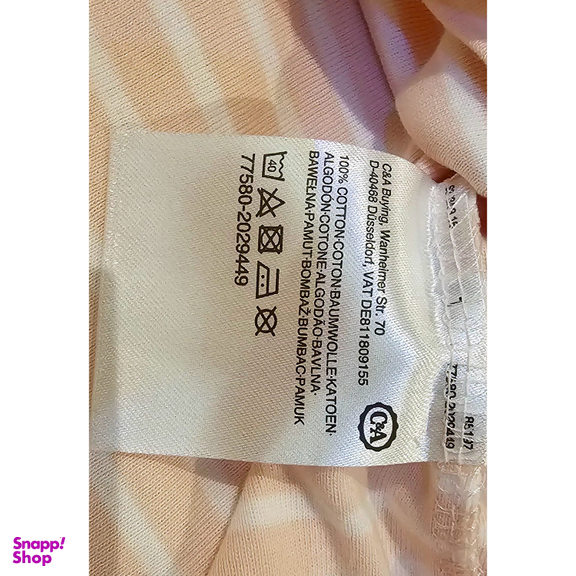 پولوشرت زنانه سی اند ای کد 123 رنگ صورتی روشن