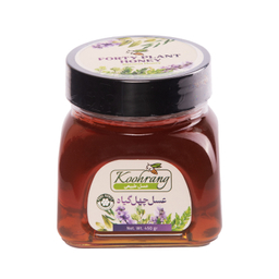 عسل طبیعی چهل گیاه و گون رویال کندو کوهرنگ وزن 450 گرم بسته 2 عددی