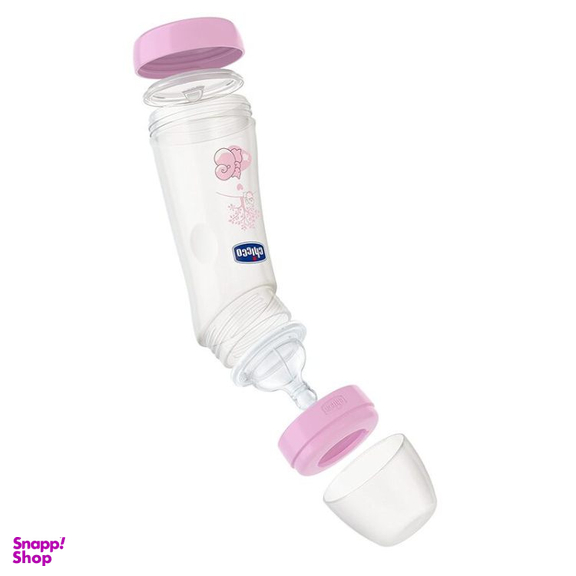 شیشه شیر چیکو طرح سنجاب مدل زاویه دار گنجایش 250 میلی لیتر