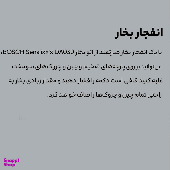 اتو بخار بوش مدل TDA302401W