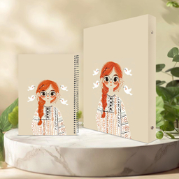 بسته لوازم تحریر پدیده نقش طرح گیسو کمند مجموعه 2 عددی