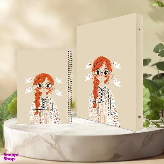 بسته لوازم تحریر پدیده نقش طرح گیسو کمند مجموعه 2 عددی