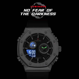 ساعت مچی دیجیتال مردانه نیوی فورس مدل NF9216 S B B