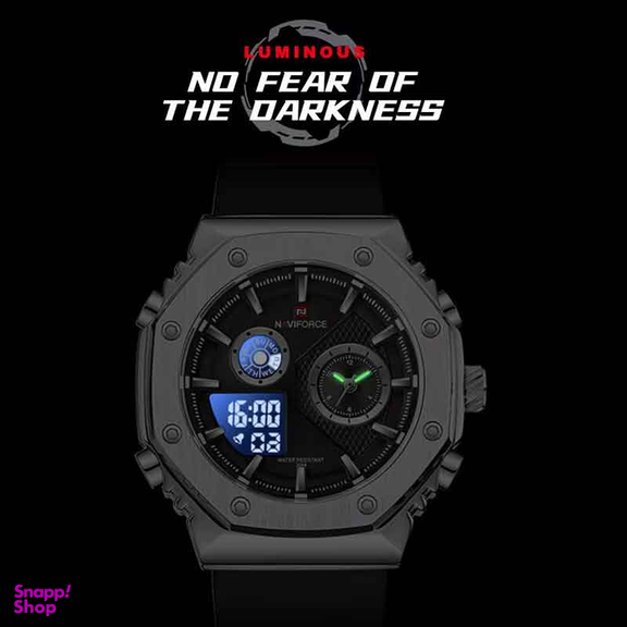 ساعت مچی دیجیتال مردانه نیوی فورس مدل NF9216 S B B