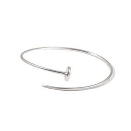 بنگل نقره زنانه مدل 036