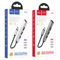 USB هاب 4 پورت Type-C هوکو مدل HB26 4in1