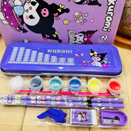 بسته لوازم تحریر مدل کرومی کد 83 مجموعه 9 عددی