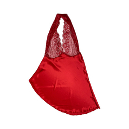 لباس خواب ساتن زنانه کد 2022 رنگ قرمز