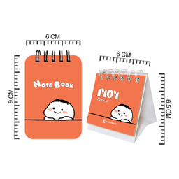 تقویم رومیزی سال 1404 پدیده نقش به همراه دفترچه یادداشت مدل تاینی استیکر