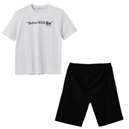 ست تیشرت آستین کوتاه و شلوارک راحتی مردانه ال سی وایکیکی مدل FULL-Pamuk