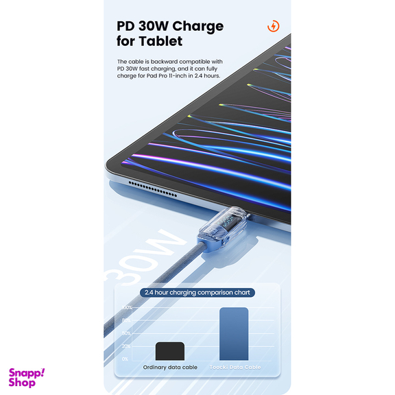 کابل USB-C توکی مدل TXCTL-YX01 طول 1 متر