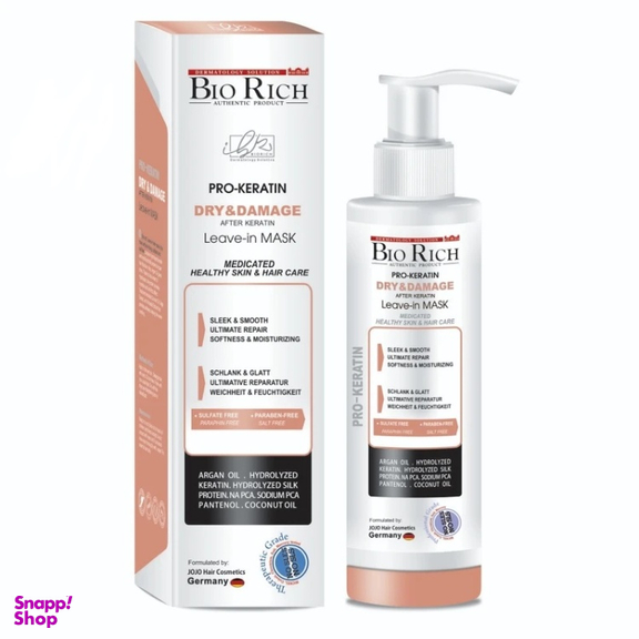 ماسک مو بایوریچ مدل پروکراتین حجم 230 میلی لیتر