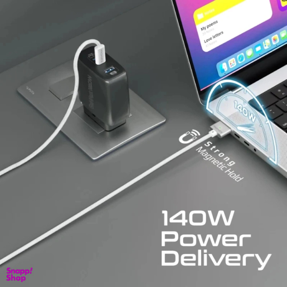 کابل شارژ مک بوک پرومیت مدل MAGCORD-140PD طول 2 متر