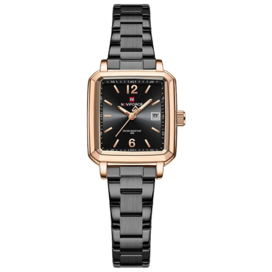 ساعت مچی عقربه ای زنانه نیوی فورس مدل NF9252RGBB رنگ مشکی