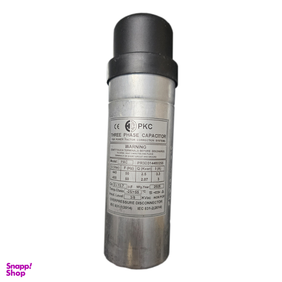 خازن استوانه ای مدل 440V-2.5 KVAR